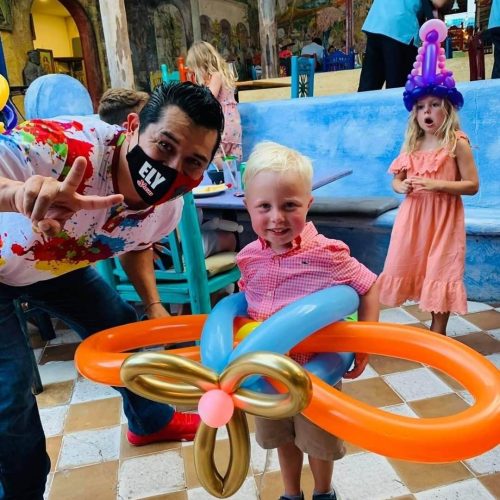 Balloon Twisting boy