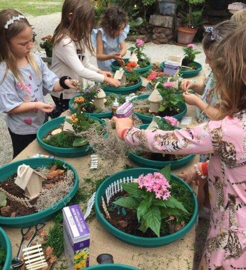 Childern Flower Making
