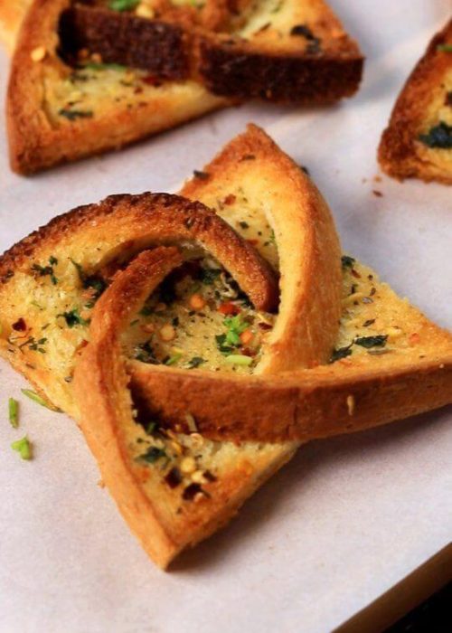 Garlic Bread Decorated