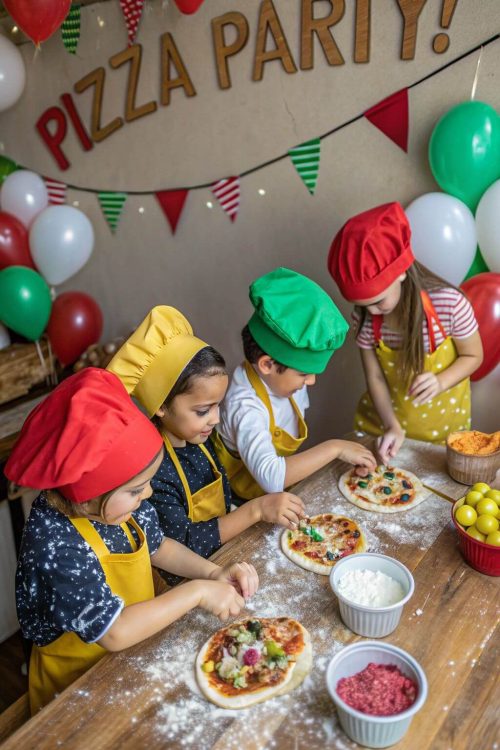 Prizza Making childerns